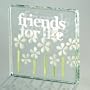 Spaceform Friends for Life Glass Paperweight