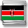 Kenya Flag Italian charm