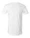 Canvas 3005 Unisex Jersey Short-Sleeve V-Neck T-Shirt, White, Medium