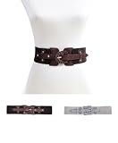 BG Petite Weaved Leather Buckle Elastic Belt