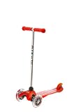 Mini Micro/ミニ･マイクロ (レッド/Red) （キックボード）（3才～5才）サマーキャンペーン・ペットボトルホルダー付！安定性があり、スイスデザイン、 多数の賞を獲得, SG 規格製品安全基準合格品