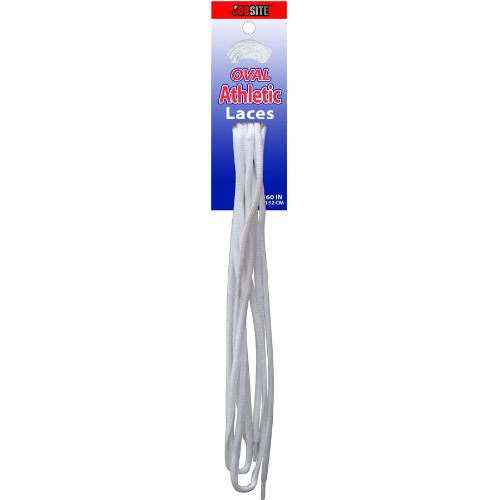 Athletic Oval Shoe Laces White