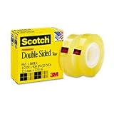 Scotch Double Sided Tape, 1/2-Inch x 900 Inches, 2 Rolls (665-2PK)