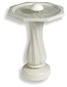 API 390 Water Rippling Bird Bath with Pedestal and Water Wiggler