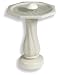 API 390 Water Rippling Bird Bath with Pedestal and Water Wiggler