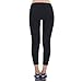 Womens Yoga Capris Workout Running Leggings with Inner Pocket