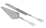 Hortense B. Hewitt Wedding Accessories Silver-Plated Linked At Heart Cake Knife and Server Set