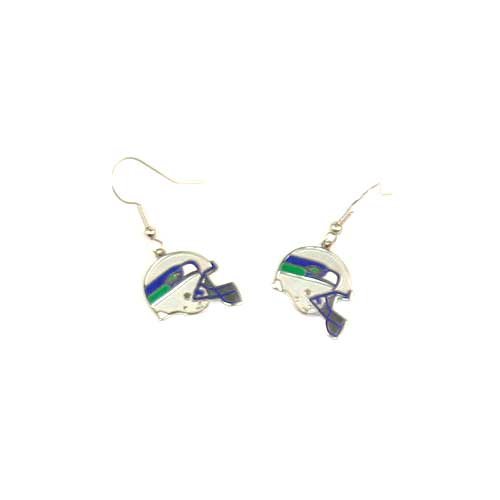 Seattle Seahawks NFL Helmet Dangle Earrings