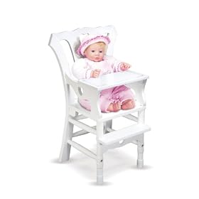 Melissa and Doug Deluxe Wooden Doll High Chair by Melissa & Doug