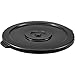 Global Industrial 44 Gallon Garbage Can Lid, Black