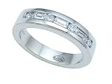 0.65 cts Baguette Diamonds Band - Platinum, 14kt White or Yellow Gold