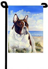 English Bulldog - The Beach - Garden Flags
