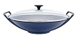 Le Creuset Enameled Cast-Iron 14-1/4-Inch Wok with Glass Lid, Cobalt Blue