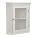 Madison Avenue Corner Wall Cabinet - White