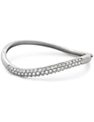 Diamond 14k White Gold Bangle Bracelet