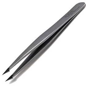 Rubis Stainless Steel - Combination Slant/Point Tweezer