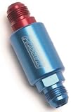 Edelbrock/Russell 650100 Red and Blue Anodized Aluminum Competition Fuel Filter