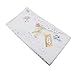 OWM Handkerchief 6 Pcs Europe Style Floral Embroidered Handkerchiefs Pack White