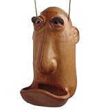  : 'Bob'- the Whimsical Pottery Face Bird Feeder