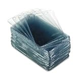 Advantus 75451 Proximity badge holders, vertical, 2-3/8 x 3-3/8, clear, 50 per pack
