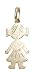 Jewelry : 14k Yellow Gold Little Girl Charm