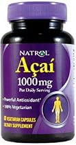 Natrol Acai Berry 1000mg per daily serving- 60 caps