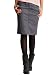 Gap Womens Grey Kohl Denim Slant-Pocket Pencil Skirt