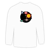 Long Sleeve T-shirt with Jupiter, star, Saturn, Earth, Mercury, solar system, Neptune, Uranus, planets, Venus, Mars, sun, space