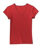 District Threads - Ladies V-Neck Tee Red1X