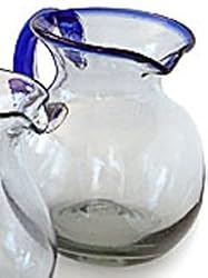 Mexican Glass Large Bola Pitcher
