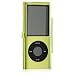 Green Aluminum Snap-On Cover Hard Case Cell Phone Shield with Screen Protector for Apple iPod Nano 4th Chromatic + LANYARD