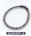 Phiten Titanium Necklace: Blue Line, Size-Large (26")