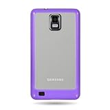 Hard Snap-on Shield With PURPLE CANDY TRIM Design and CLEAR BACK Faceplate  ....