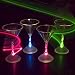 Lot of 24 of LED Light Up Flashing Martini Glasses