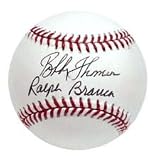 Ralph Branca/Bobby Thomson NL/MLB w/ Date Insc