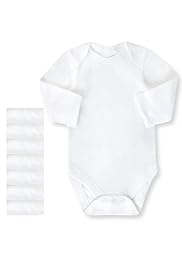 7 Pack - Pure Cotton Long Sleeve Bodysuits