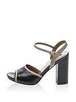 Pollini Sandalias de tacón (Negro / Beige)