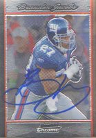 Brandon Jacobs, New York Giants, 2007 Bowman Chrome Autographed Card