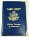 Blue And Gold Passport Cover Protective Leather 7414Be