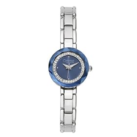 Caravelle by Bulova Ladies 43L122 Crystal Blue Dial Bracelet Watch