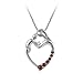 Sterling Silver Diamond-Accent and Garnet Child Sterling Silver Diamond-Accent and Garnet Child