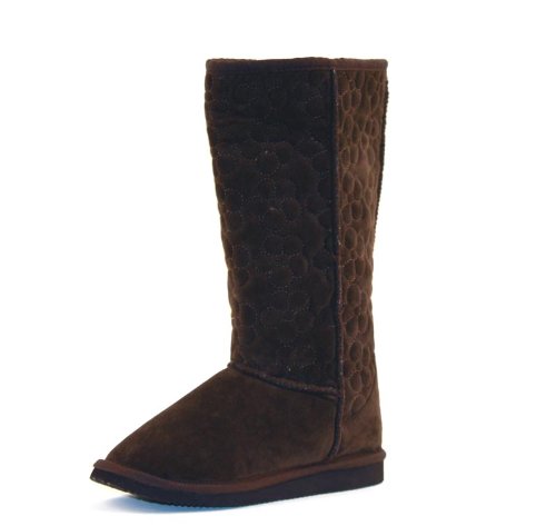 Luckers Ladies Floral Boots 803-1 Brown