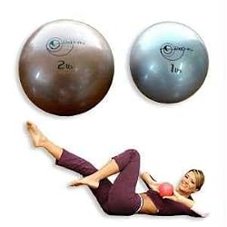 Cap Barbell Definity Pilates Weighted Balls, 1 Pound Pair