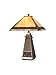 Dale Tiffany TT101388 Lockart Table Lamp, Coffee Rust and Art Glass/Metal Shade