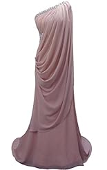 Asymmetric Corset   Waistline Evening Dress 