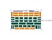 Microscale HO Scale Mini-Cal Renumbering Patches (yellow & green) - BNSF