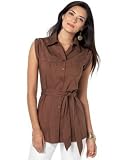 AGB Long Belted Blouse
