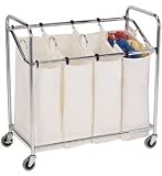 Household Essentials 3024 Four-Bag Commercial Laundry Sorter