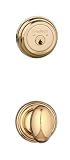 Medeco RL-992102-05 Tara Bright Brass Keyed Entry Knobset Combo Pack