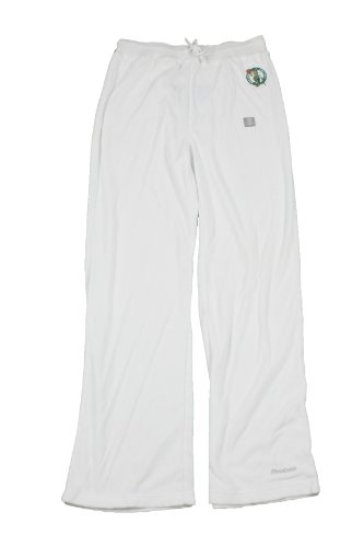 NBA Boston Celtics White Terry Cloth Pants By Reebok (Small, White)